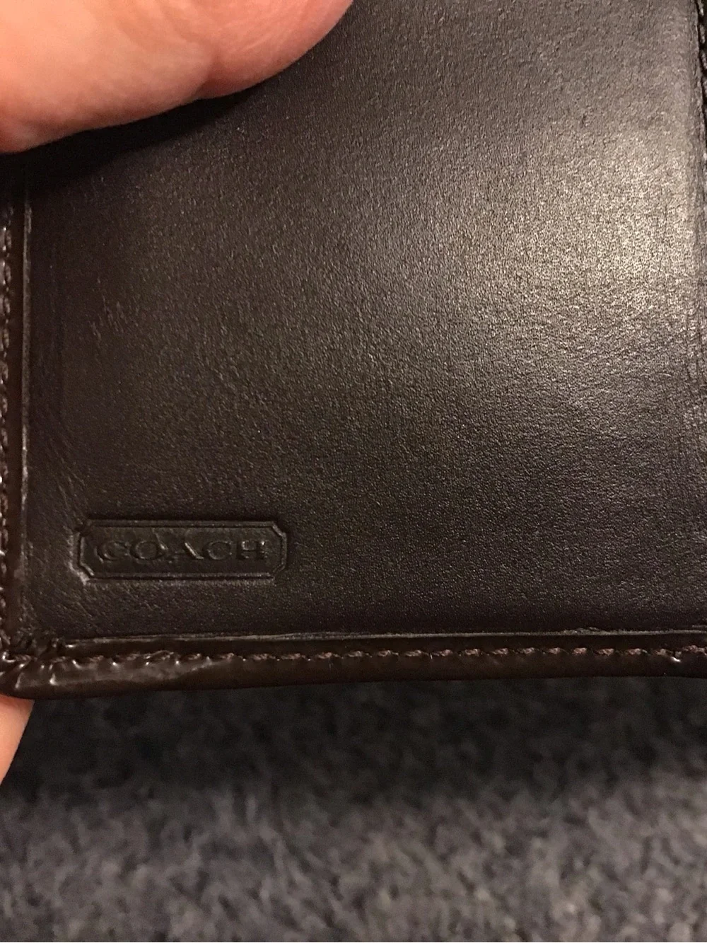 Coach Signature Foldover Compact Wallet | Color: Brown